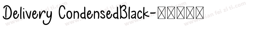 Delivery CondensedBlack字体转换